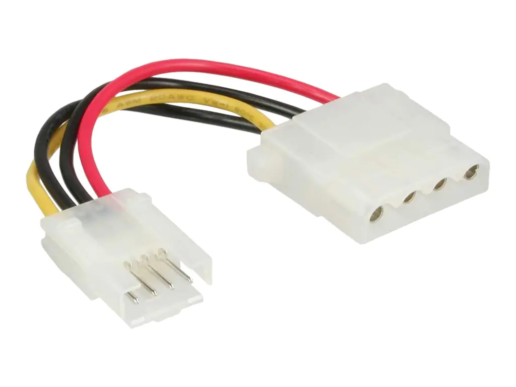 InLine - Netzteil - 4-Pin-Mini-Stromversorgungsstecker (M) zu interne Stromversorgung, 4-polig (W) - 6 cm