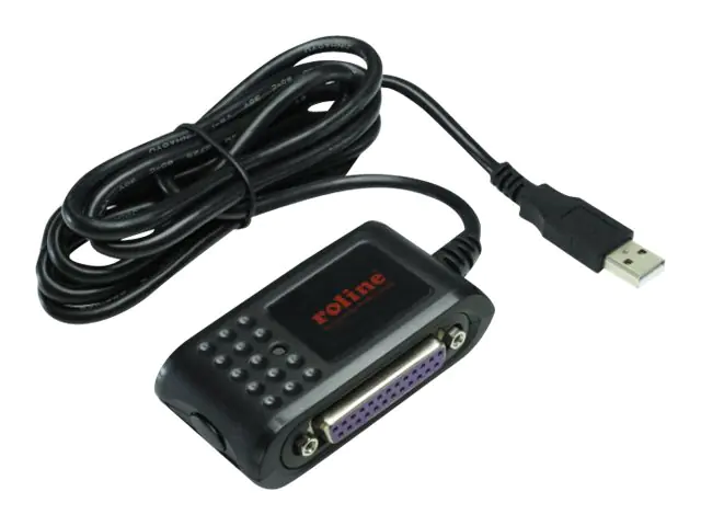 Roline - Adapter Parallel/Seriell - USB - parallel, RS-232 - Schwarz