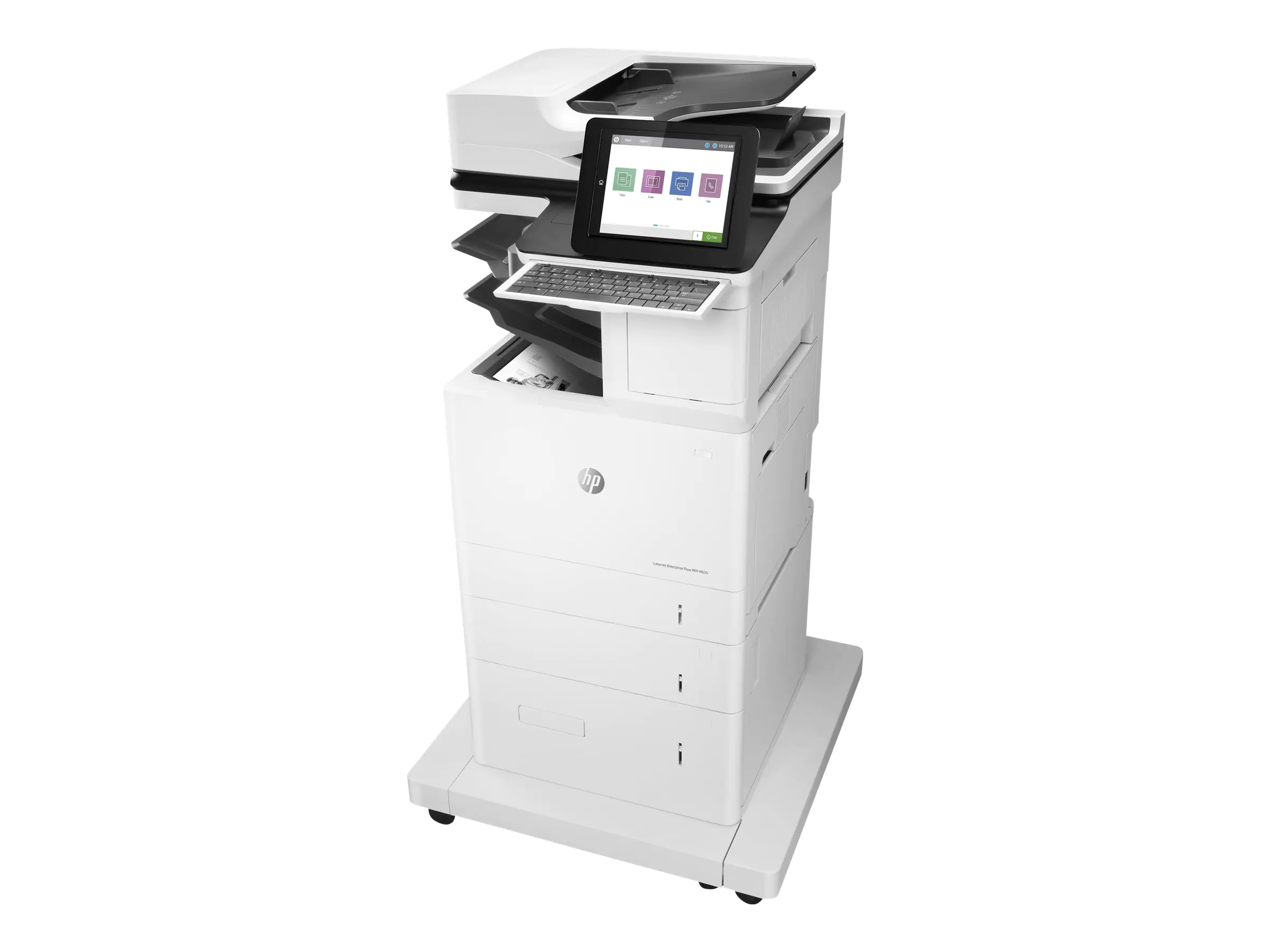 HP LaserJet Enterprise Flow MFP M635z - Multifunktionsdrucker - s/w - Laser - 216 x 864 mm (Original) - A4/Legal (Medien) - bis zu 61 Seiten/Min. (Drucken) - 3200 Blatt - 33.6 Kbps - USB 2.0, Gigabit LAN, USB 2.0-Host