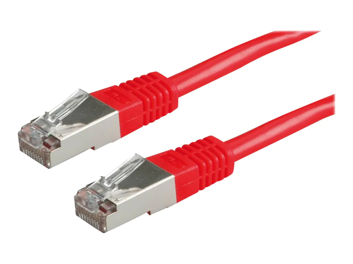 Roline - Patch-Kabel - RJ-45 (M) zu RJ-45 (M) - 5 m - FTP - CAT 5e - Rot