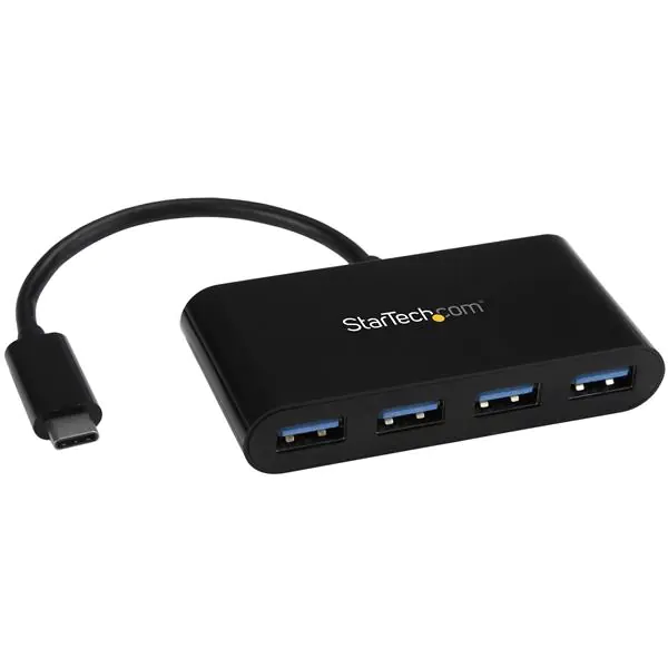 StarTech 4 Port USB 3.0 Hub - USB-C zu 4x USB-A - Kompakter USB C Hub - USB Typ C Hub - USB Hub - USB Type C - Hub - 4 x SuperSpeed USB 3.0 - Desktop