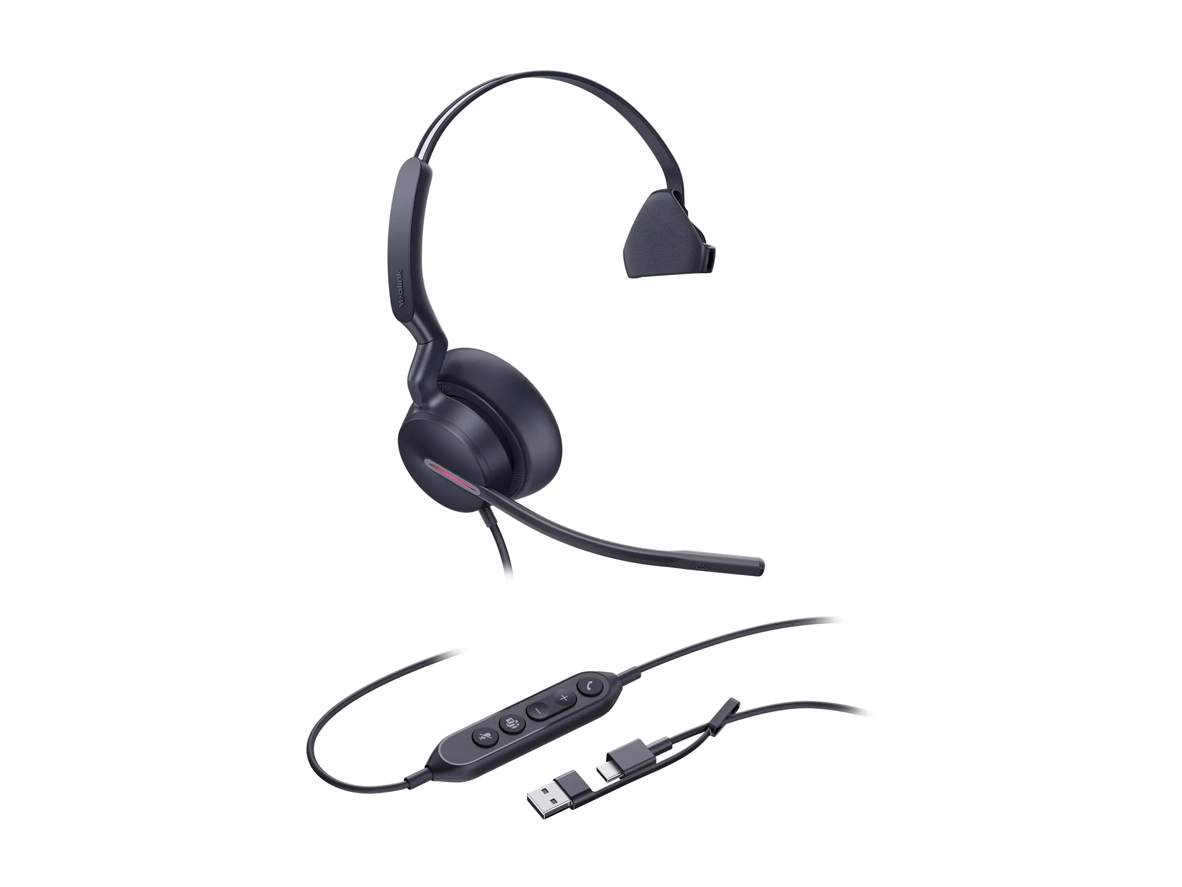 Yealink Headset UH46 Mono Teams USB-C/A - Headset - Mono