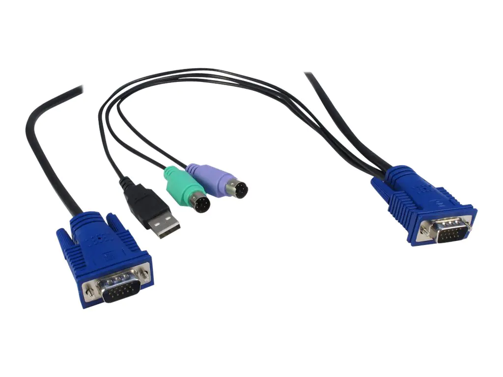 Inter-Tech Argus AS-9100 ULS - KVM-Konsole - PS/2, USB - QWERTZ - 48.3 cm (19") 99997219