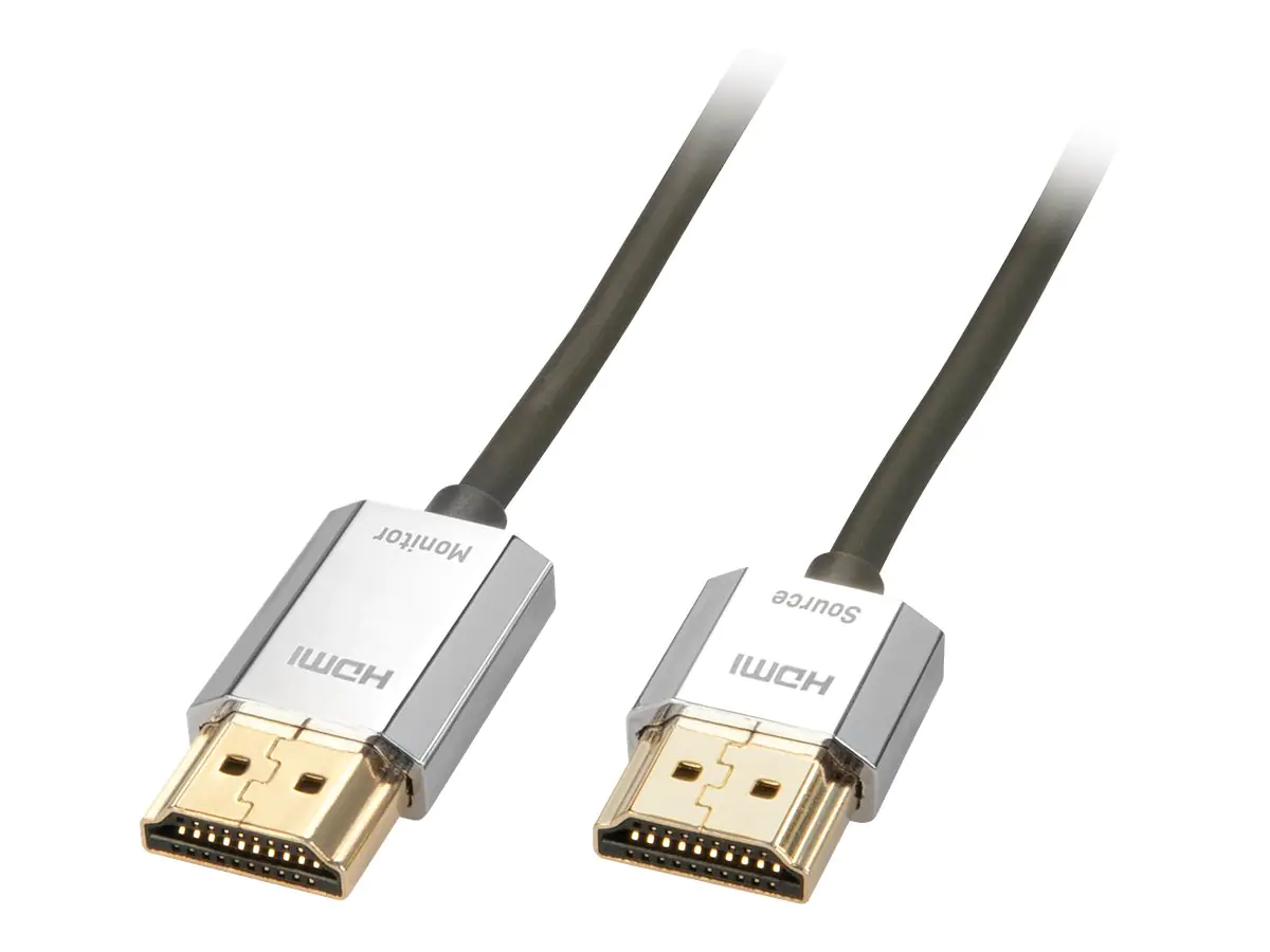 Lindy CROMO Slim High Speed HDMI Cable with Ethernet - HDMI mit Ethernetkabel - HDMI (M) bis HDMI (M) - 4.5 m - abgeschirmt - 4K Unterstützung