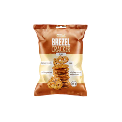 Hellma Gebäck Brezel Cracker Sesam 28 x 35 g/Pack.