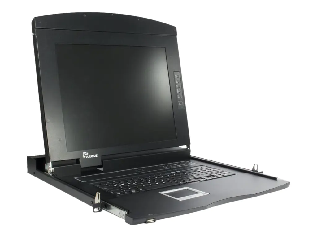 Inter-Tech Argus AS-7100 HLS - KVM-Konsole mit KVM-Switch - 1 Anschlüsse - USB - QWERTZ - 43.2 cm (17") 99997200
