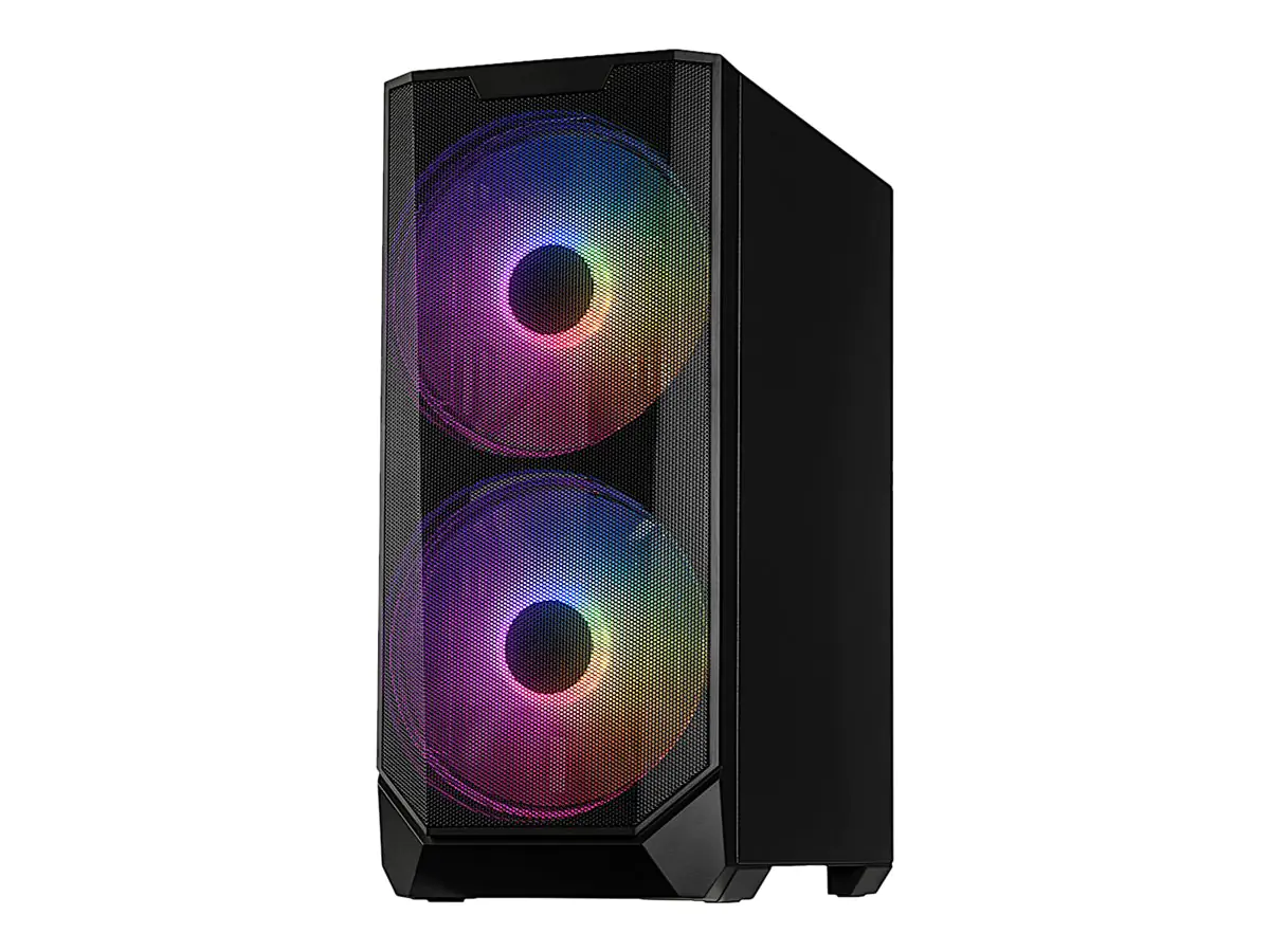 Inter-Tech IT-3503 Airstream - Tower Gaming - E-ATX - Seitenteil mit Fenster (gehärtetes Glas) - keine Spannungsversorgung (ATX) - USB/Audio