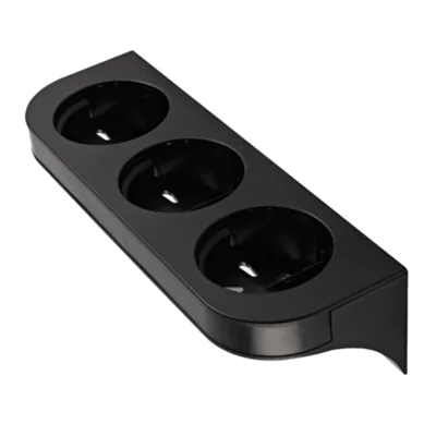 HYGOSTAR Wandhalterung 3 Flaschenhalter Kunststoff schwarz