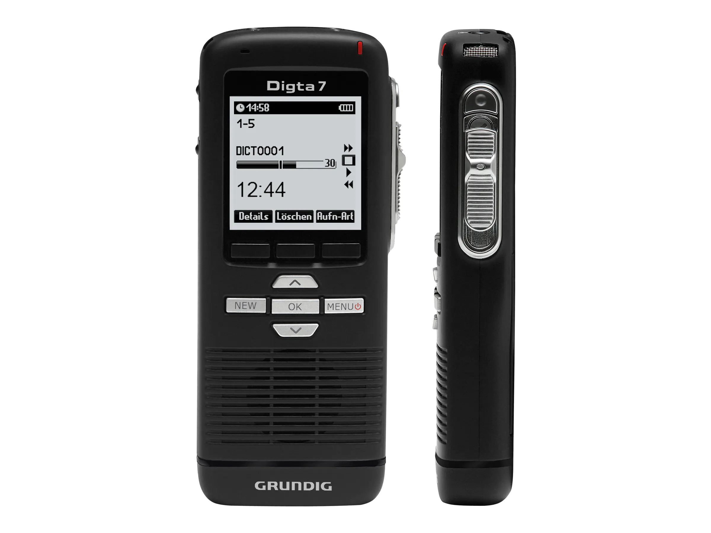 Grundig Digta 7 - Voicerecorder - 2 GB - Schwarz PDM7020-12