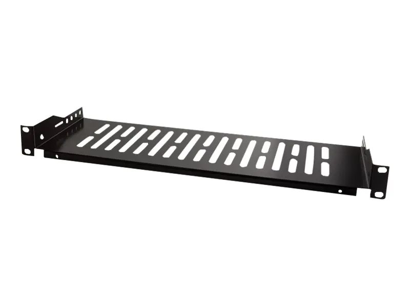 LogiLink Rack - Regal - Schwarz, RAL 9005 - 1U - 48.3 cm (19") SF1C25B