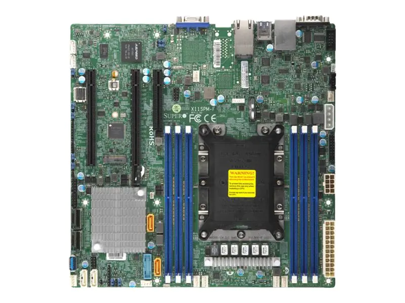 SUPERMICRO X11SPM-F - Motherboard - micro ATX - Socket P - C621 - USB 3.0 - 2 x Gigabit LAN - Onboard-Grafik