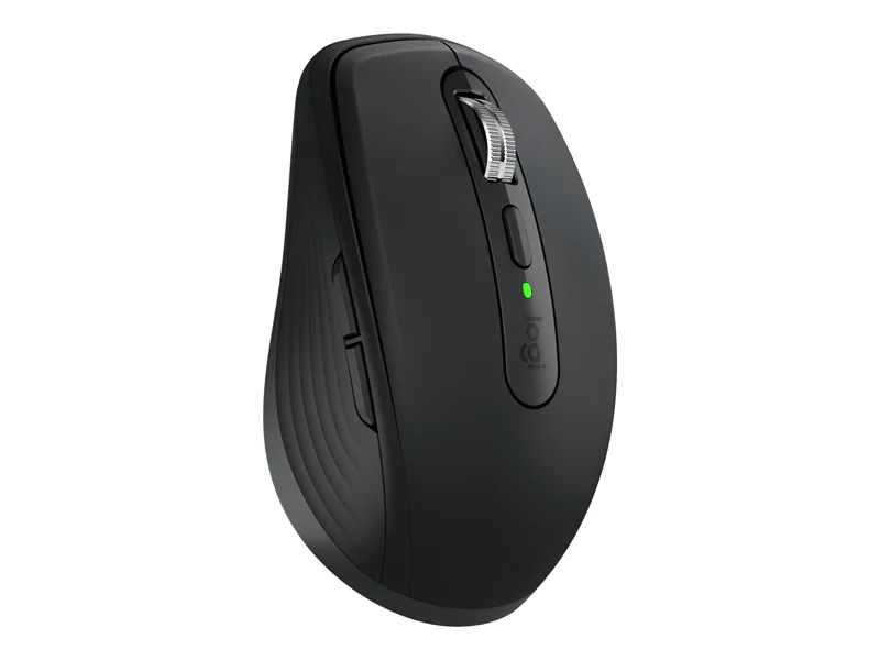 Logitech MX Anywhere 3 - Maus - Laser - 6 Tasten - kabellos - 2.4 GHz, Bluetooth - kabelloser Empfänger (USB) - Graphite