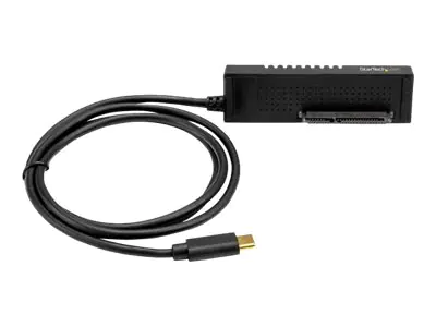 StarTech USB-C auf SATA Adapter Kabel - für 2,5 / 3,5" SATA SSD / HDD Laufwerke - 10 Gbit/s - USB 3.1 - SATA zu USB Adapter - Speicher-Controller - 2.5", 3.5" (6.4 cm, 8.9 cm) - SATA 6Gb/s - 600 MBps - USB 3.1 (Gen 2) - Schwarz - für P/N: SVA12M2NEUA, SVA