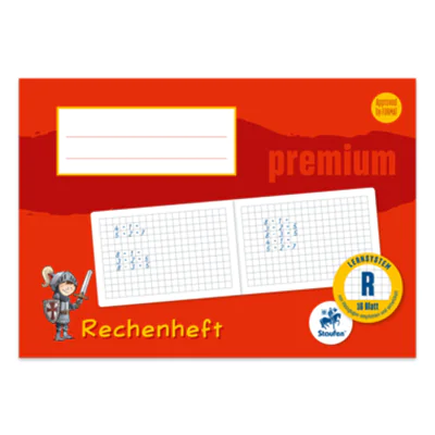 Staufen Rechenlernheft Premium DIN A5 quer kariert R 90g/m² 16 Bl.
