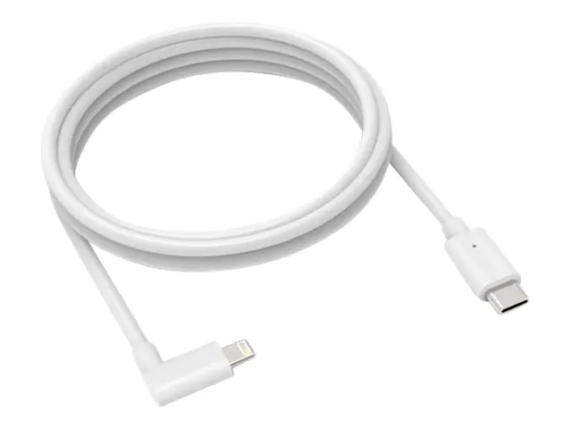 Lightning-Kabel - 24 pin USB-C männlich gerade zu Lightning männlich nach rechts abgewinkelt - 1.83 m - weiß - für Compulocks iPad 10, Space 360, Space AV Capsule iPad 10, Space Swing Arm iPad 10
