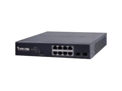 Vivotek VivoCam AW-GEV Web Smart Series AW-GEV-104B-130 - Switch - managed - 8 x 10/100/1000 (PoE+) + 2 x Gigabit SFP - Desktop, an Rack montierbar - PoE+ (130 W)