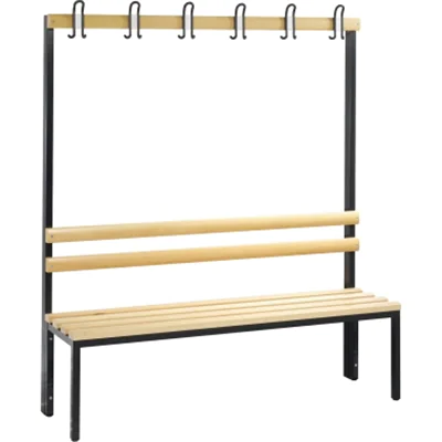 C P Garderobenbank mit Haken Basic 8051-100 S10000 buche Holz 8051100S10000