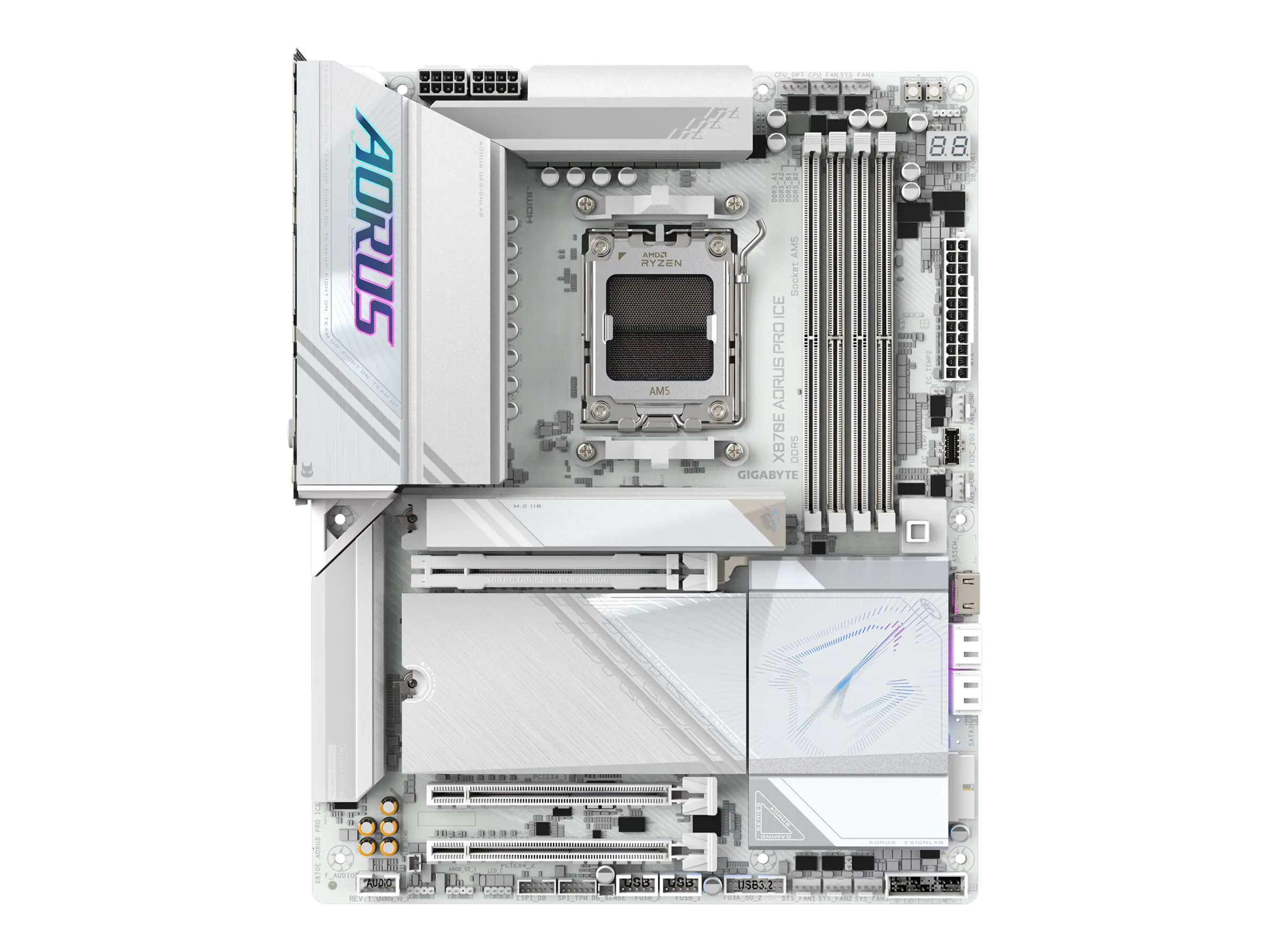 Gigabyte AORUS X870E PRO ICE - Motherboard - ATX - Socket AM5 - AMD X870E Chipsatz - USB-C 3.2 Gen