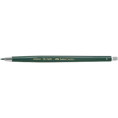 Faber-Castell Fallminenstift TK® 9400 2mm B ohne Radierer dunkelgrün