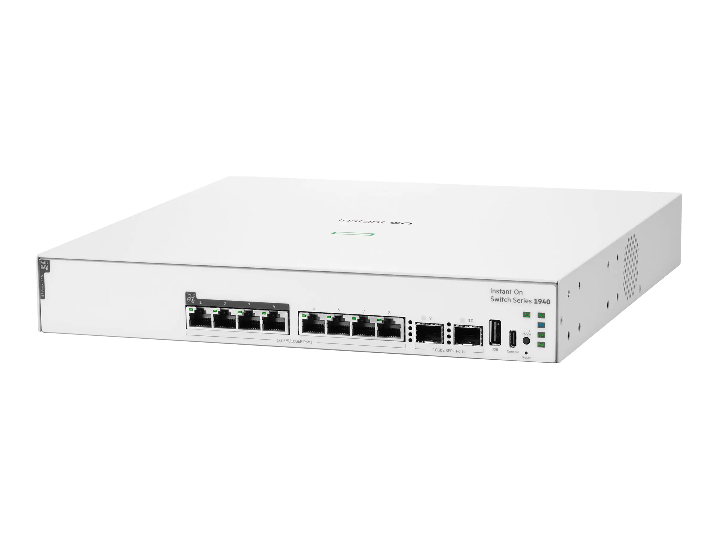 HPE Networking Instant On 1940 8p Gigabit CL6 PoE 2p SFP 124W - Switch - L2+ - managed - 8 x 10/100