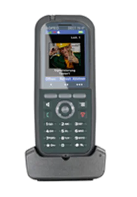 AGFEO DECT 78 IP - IP-Telefon - Grau - Kabelloses Mobilteil - Tisch/Bank - IP65 - 249 Eintragungen