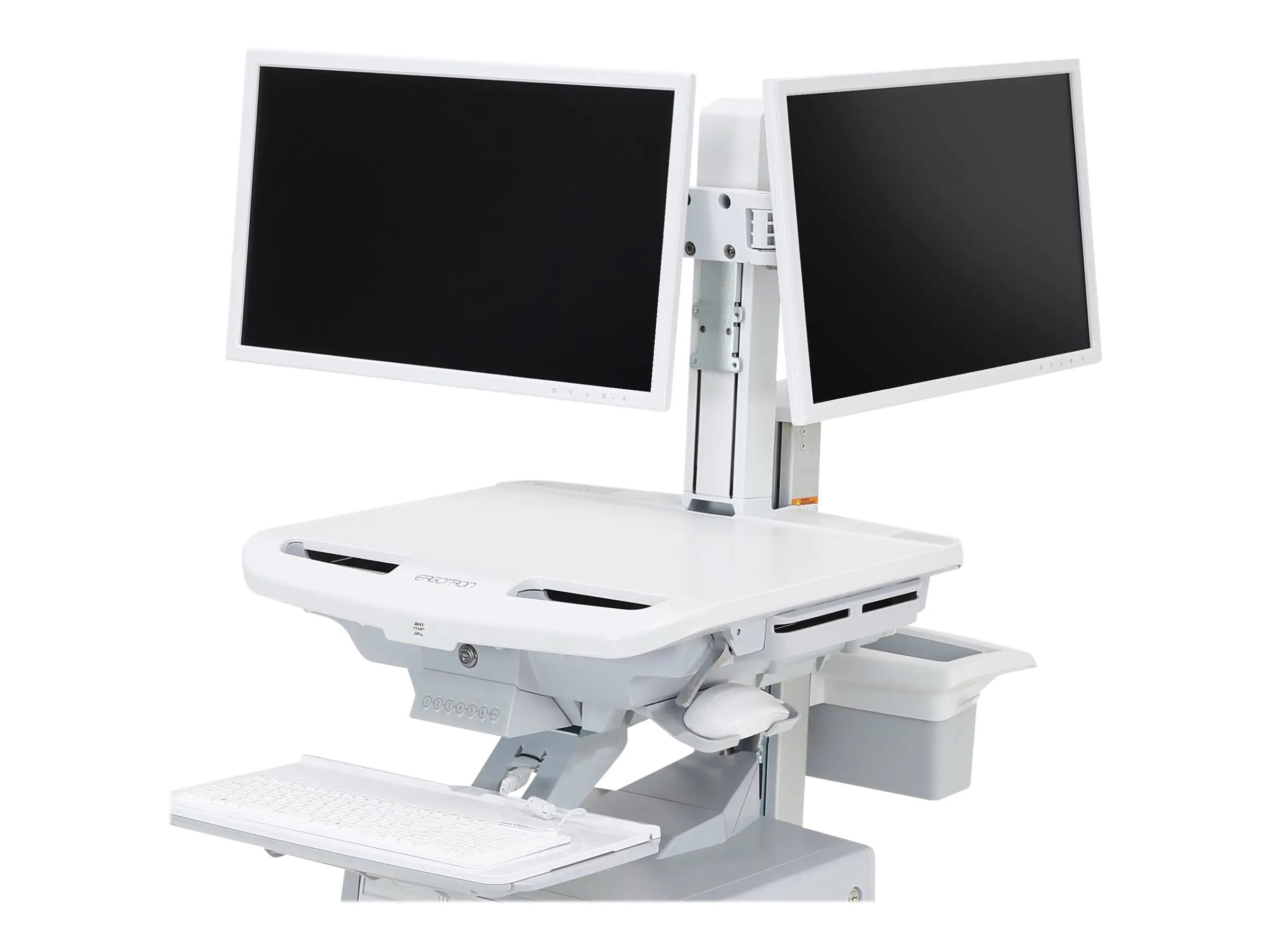Ergotron SV Dual Monitor Kit - Aufstellung für 2 LCD-Displays (einstellbarer Arm) - Bildschirmgröße: 61 cm (24") - am Wagen montierbar