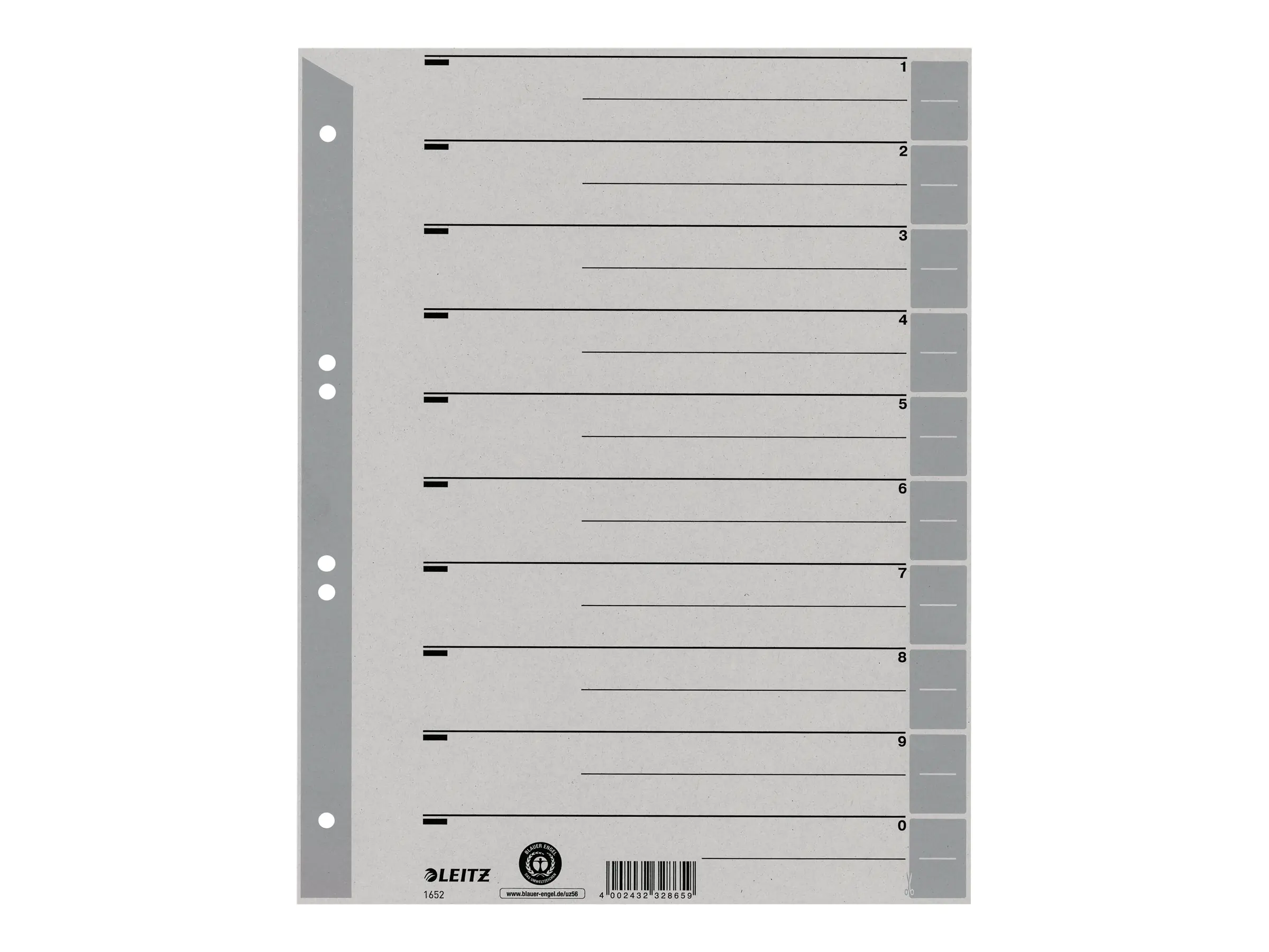 Esselte Leitz Trennelement - für A4 (210 x 297 mm) 16520085