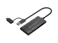 Conceptronic - Kartenleser - 7 in 1 (MS, MMC, SD, xD, CF, TransFlash, microSD, SDHC, MS Micro, microSDHC, SDXC, microSDXC) - USB 3.0/USB-C