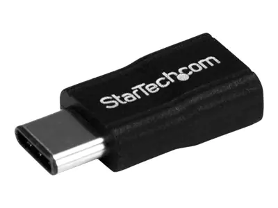 StarTech USB-C auf Micro USB Adapter - St/Bu - USB 2.0 - Kompatibel mit USB Typ-C mobil Geräten wie Nokia N1, Nexus 6P/5x & mehr - USB-Adapter - USB-C (M) bis Micro-USB Typ B (W) - USB 2.0 - Schwarz