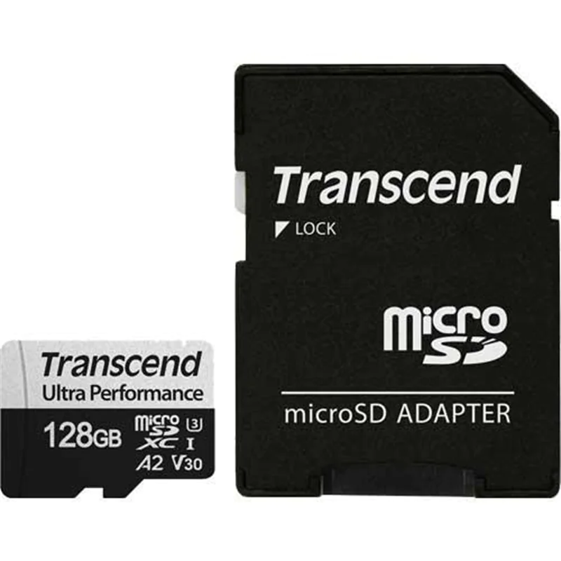 Transcend 340S - Flash-Speicherkarte - 128 GB - A2 / Video Class V30 / UHS-I U3 / Class10 - microSDXC