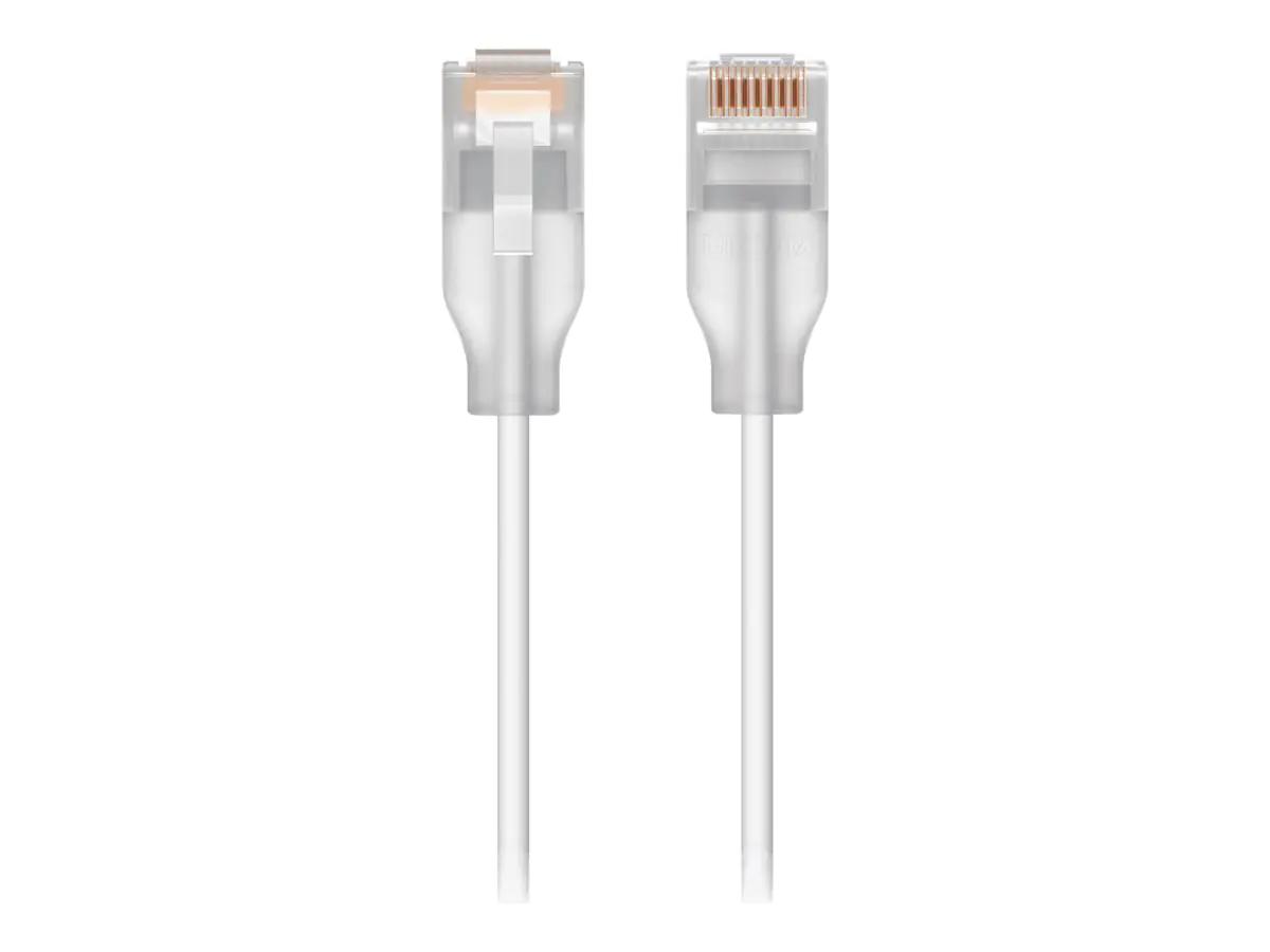 UbiQuiti UniFi - Patch-Kabel - RJ-45 (M) zu RJ-45 (M) - 15 cm - 2.5 mm - CAT 6 - Innen - weiß (Packung mit 24)