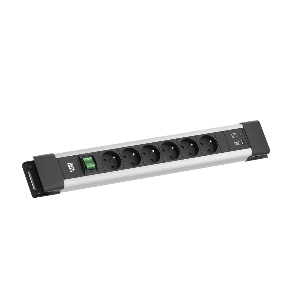 Bachmann CONNECTUS - Steckdosenleiste (extern / wandmontierbar) - with USB-A/C 22 W charger - Ausgangsanschlüsse: 6 (CEE 7/5) BM005939
