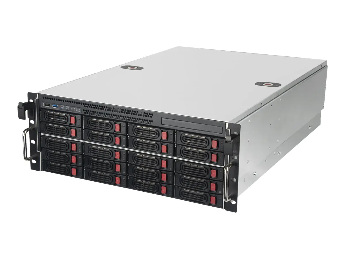 SilverStone RM43-320-RS - Rack-Montage - 4U - E-ATX / SSI EEB - SATA/SAS - Hot-Swap (ATX / PS/2) - USB