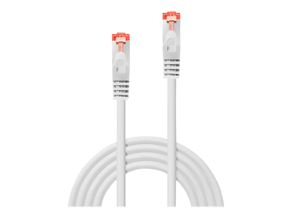 Lindy Basic - Patch-Kabel - RJ-45 (M) zu RJ-45 (M) - 7.5 m - SFTP, PiMF - CAT 6 - geformt, ohne Haken, verseilt - weiß