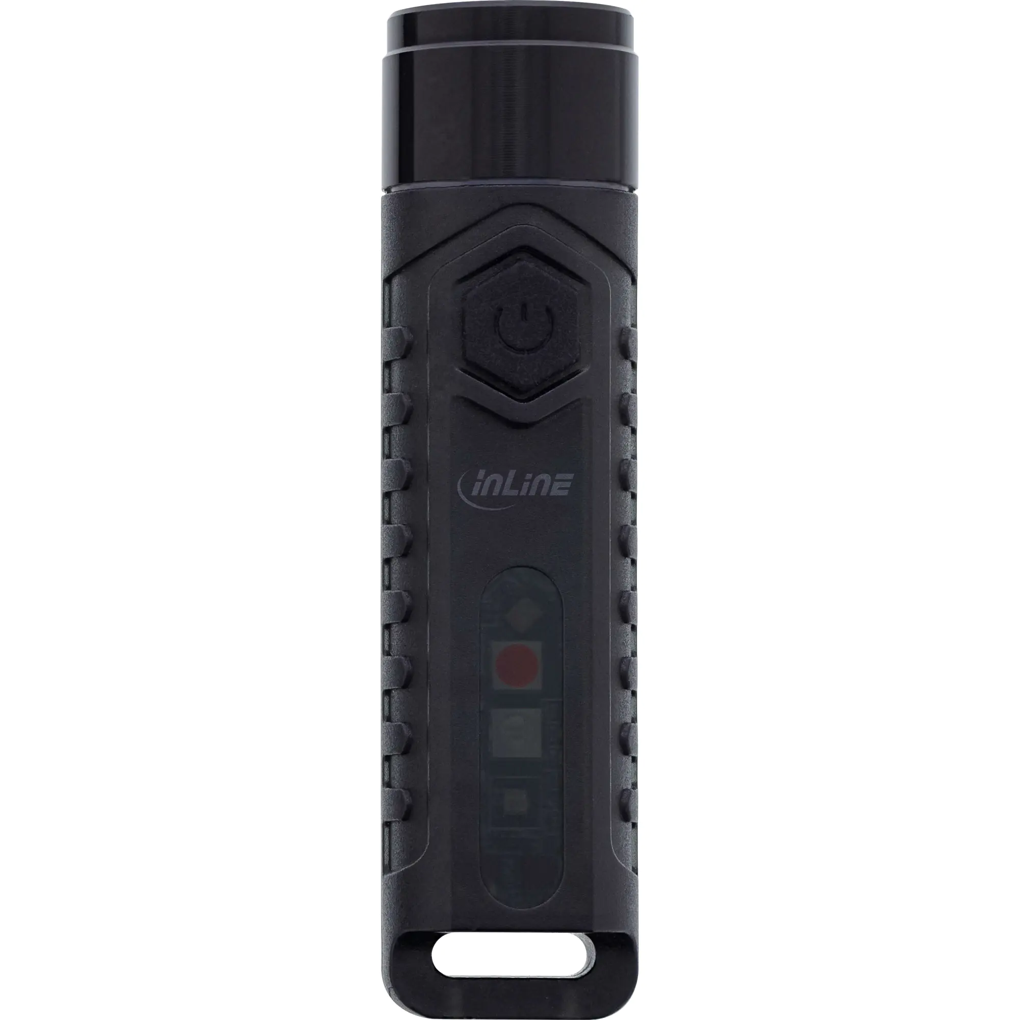 InLine Keyfinder - Anti-Verlust Bluetooth-Tag - mit LED-Licht, 300 mAh, IP65 - Schwarz