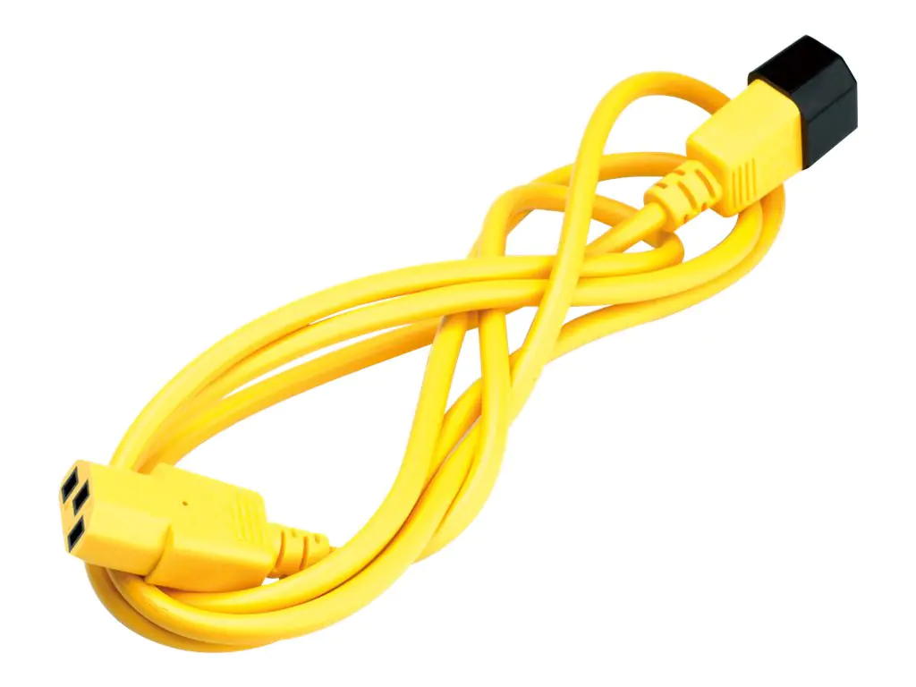 Roline - Stromkabel - IEC 60320 C14 zu power IEC 60320 C13 - 250 V - 10 A - 3 m - Gelb