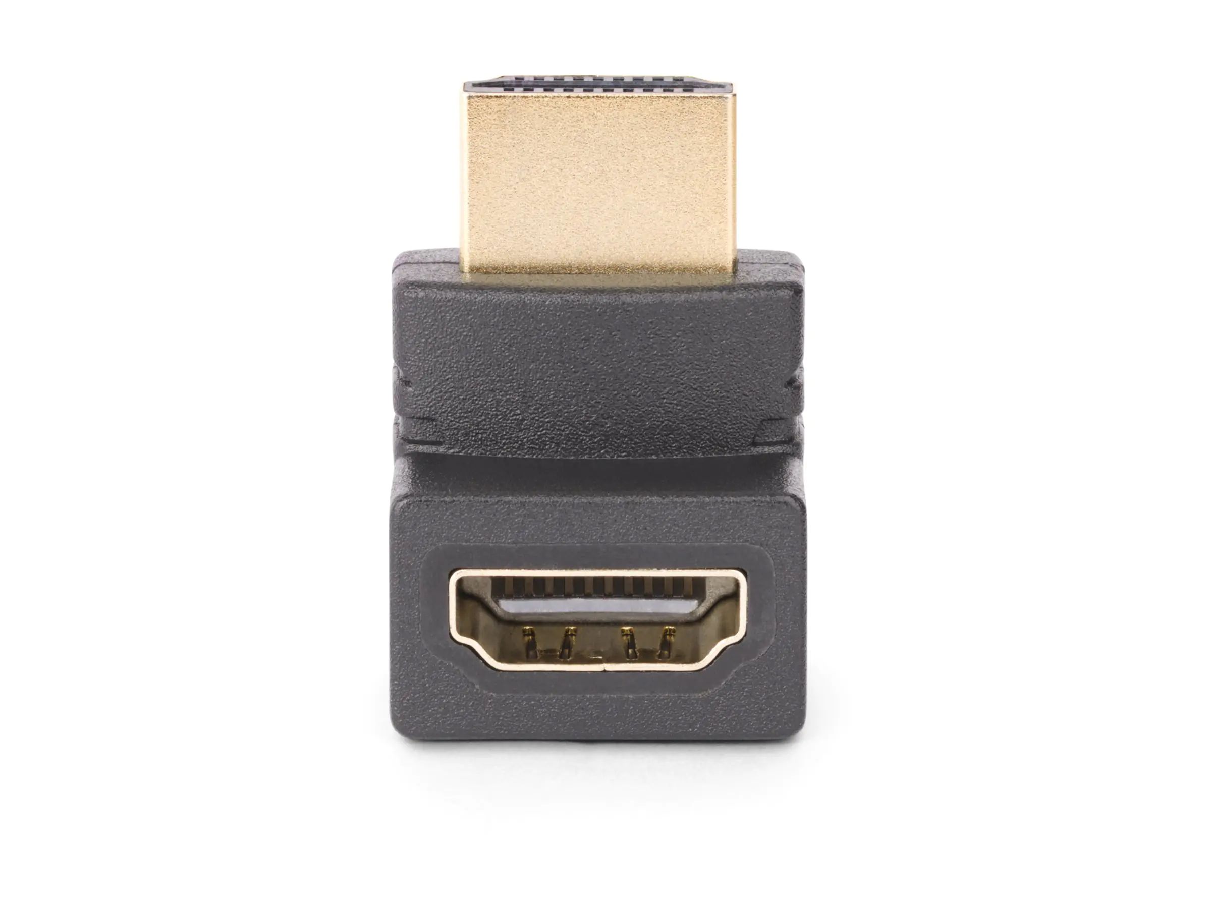 StarTech.com Down Angle HDMI 2.0 Adapter, 90-Degree HDMI Port Saver, M/F
