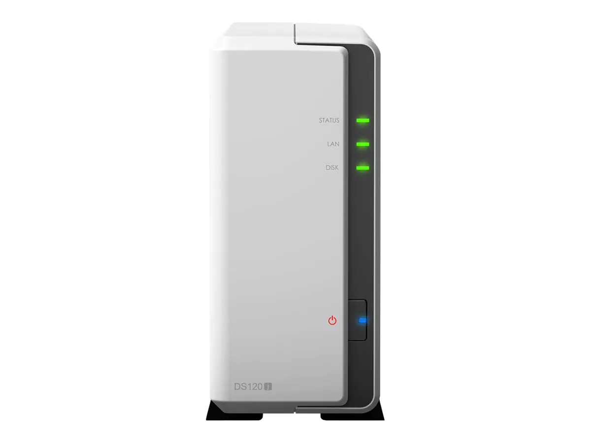 Synology Disk Station DS120J - Gerät für persönlichen Cloudspeicher - 1 Schächte - SATA 6Gb/s - RAM 512 MB - Gigabit Ethernet - iSCSI Support