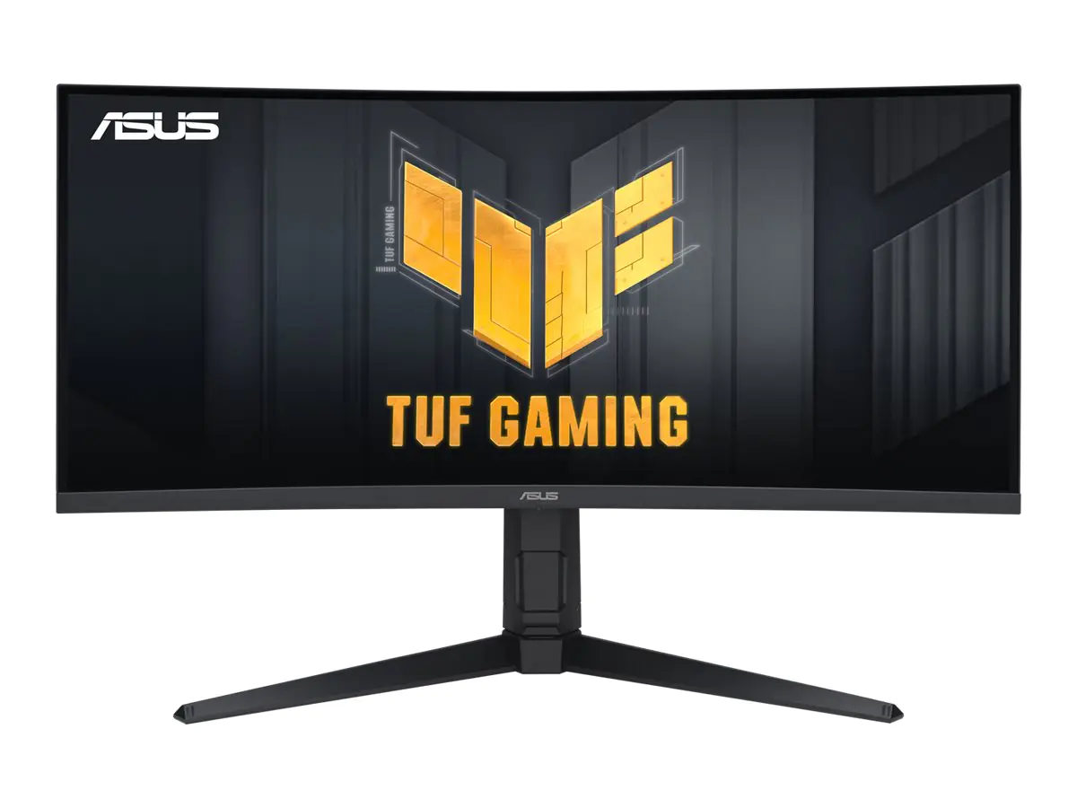 ASUS TUF Gaming VG34VQEL1A - LED-Monitor - Gaming - gebogen - 86.36 cm (34") - 3440 x 1440 UWQHD @ 100 Hz - VA - 300 cd/m² - 3000:1 - HDR10 - 1 ms - 2xHDMI, DisplayPort - Lautsprecher - Schwarz