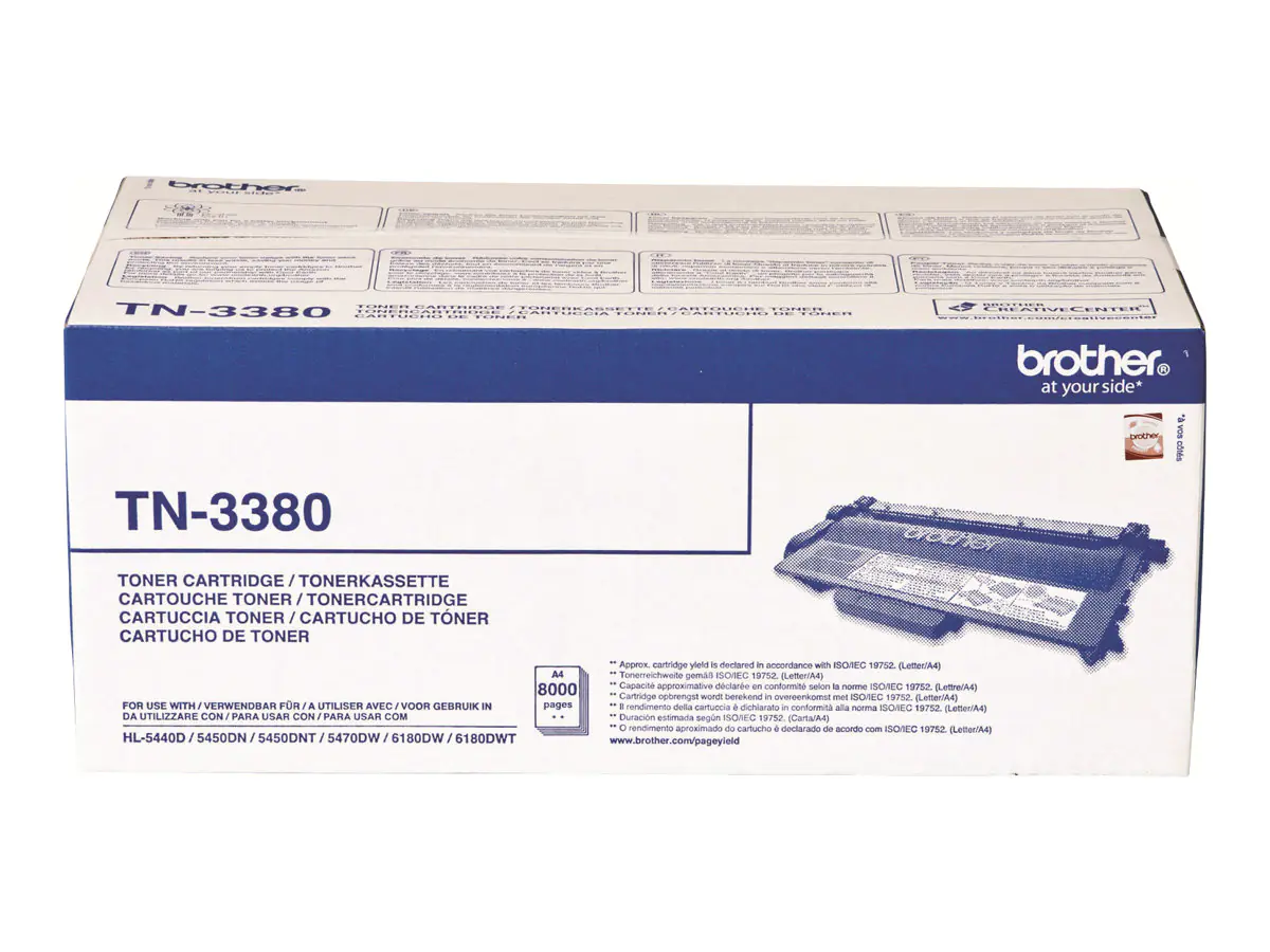 Brother TN3380 - Schwarz - Original - Tonerpatrone - für Brother DCP-8110, 8150, 8155, 8250, HL-5440, 5450, 5470, 6180, MFC-8510, 8520, 8710, 8950