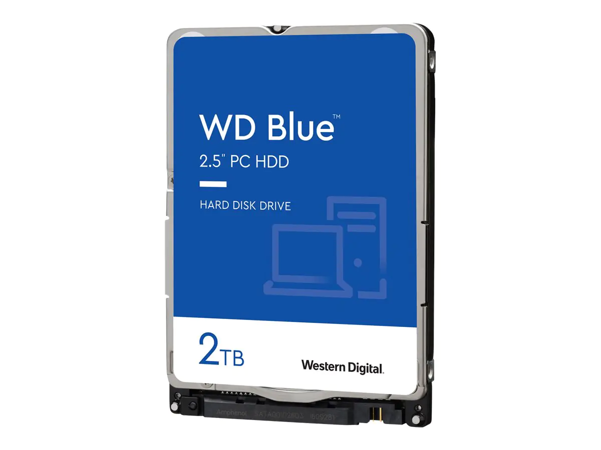 WD Blue WD20SPZX - Festplatte - 2 TB - intern - 2.5" (6.4 cm) - SATA 6Gb/s - 5400 rpm - Puffer: 128 MB - für Intel Next Unit of Computing 13