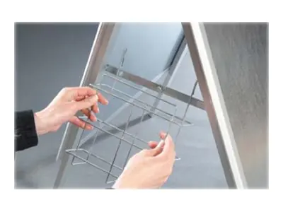 Franken GmbH FRANKEN - Prospektspender - für A4 - Silber BSAP