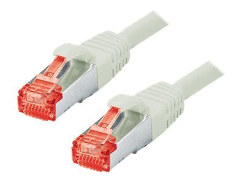 exertis Connect - Patch-Kabel - RJ-45 (M) zu RJ-45 (M) - 2 m - SFTP - CAT 6 - halogenfrei - Grau