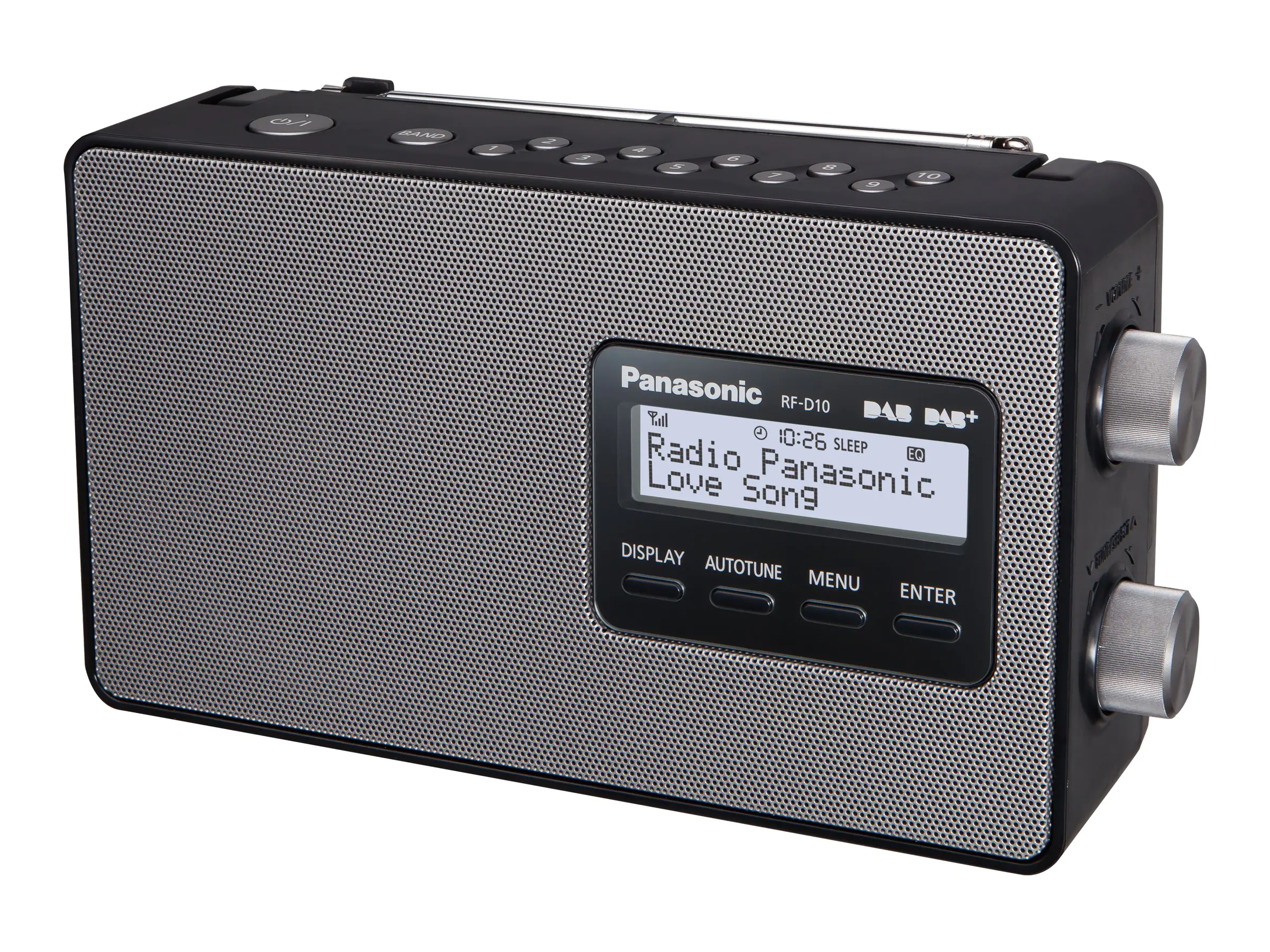 Panasonic-RF-D10EG - Tragbares DAB-Radio - 2 Watt - Schwarz