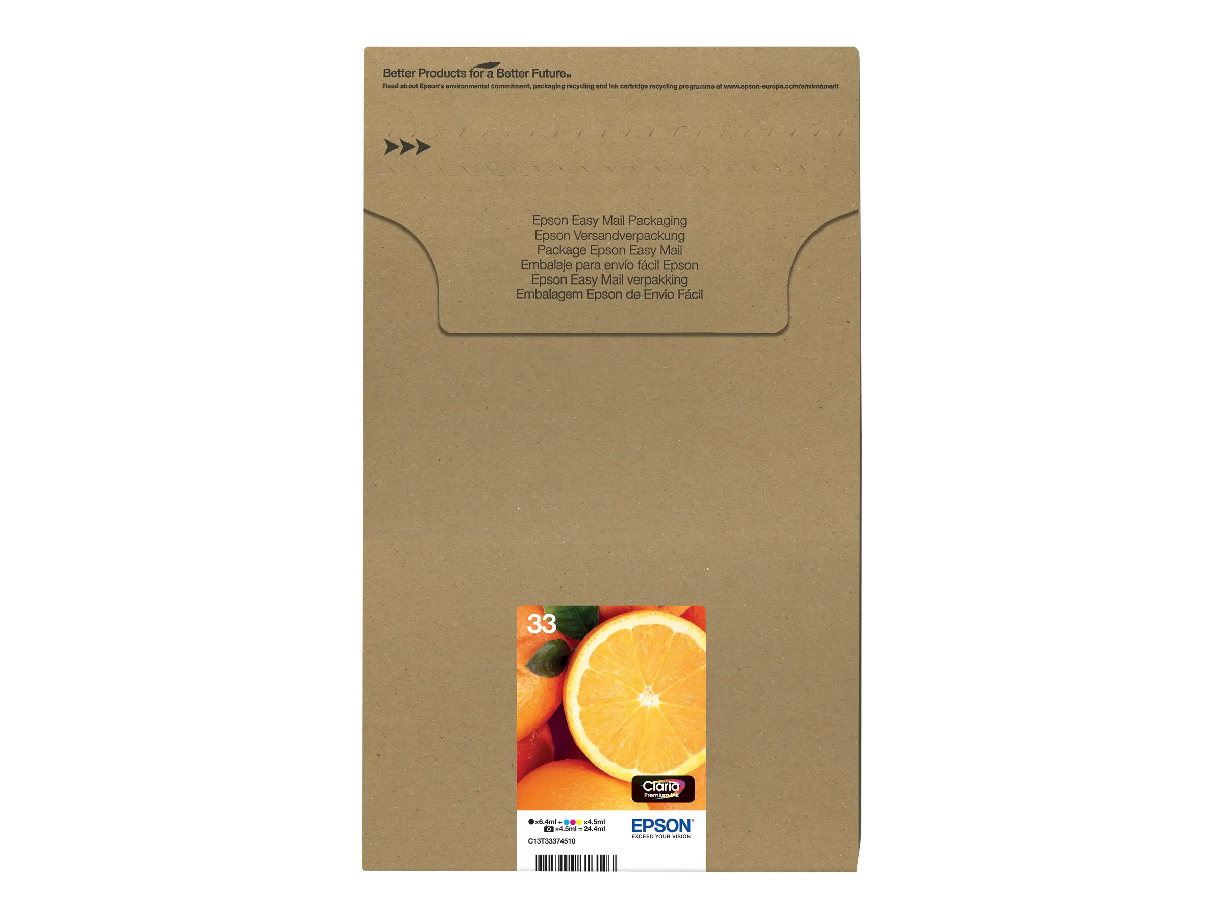 Epson Multipack 33 - 5er-Pack - Schwarz, Gelb, Cyan, Magenta, Photo schwarz - Original - Blisterverpackung - Tintenpatrone - für Expression Premium XP-530, XP-540, XP-630, XP-635, XP-640, XP-645, XP-830, XP-900