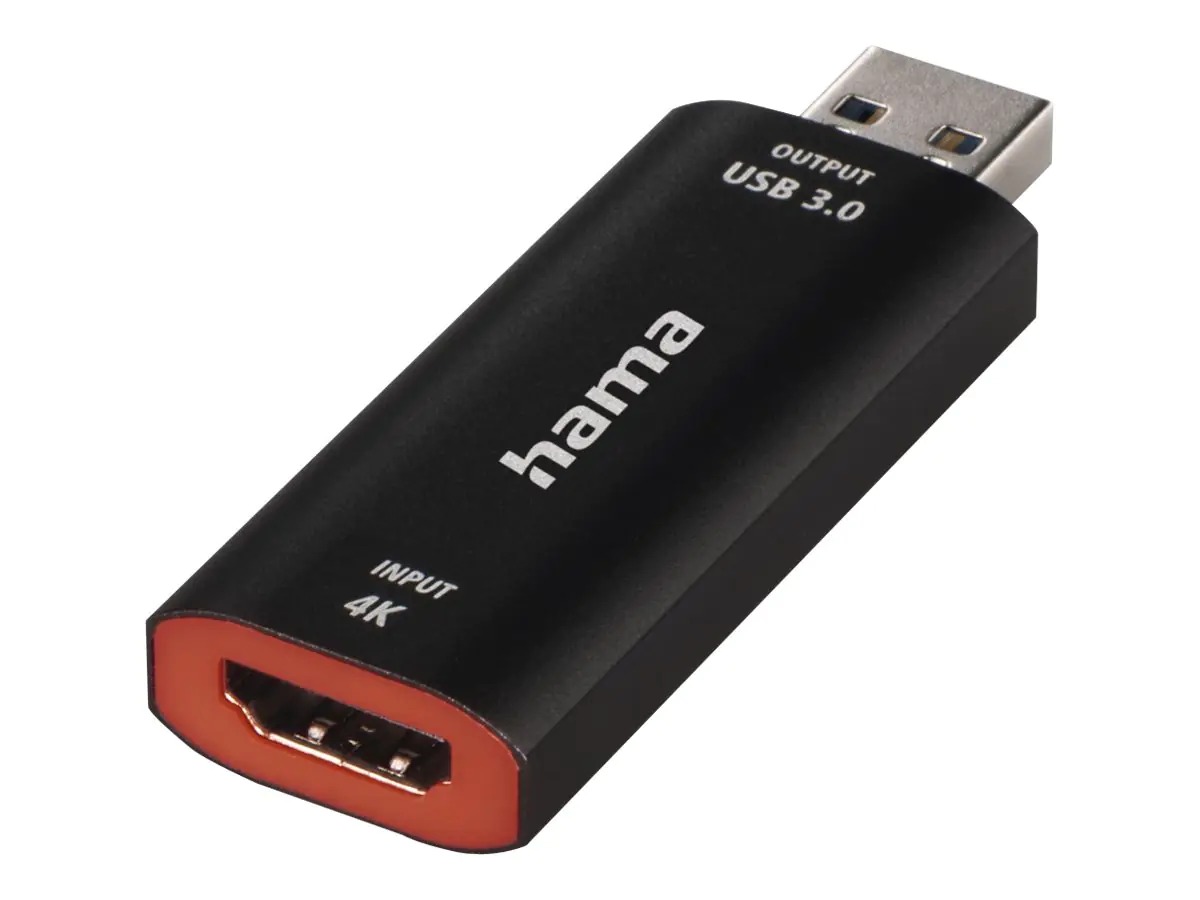 Hama - Videoaufnahmeadapter - USB 3.0 - Schwarz
