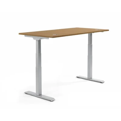 Schreibtisch FLEX MODUL Maße: 1.200 x 605-1.255 x 800 mm (B x H x T) Spanplatte, melaminharzbeschichtet nuss