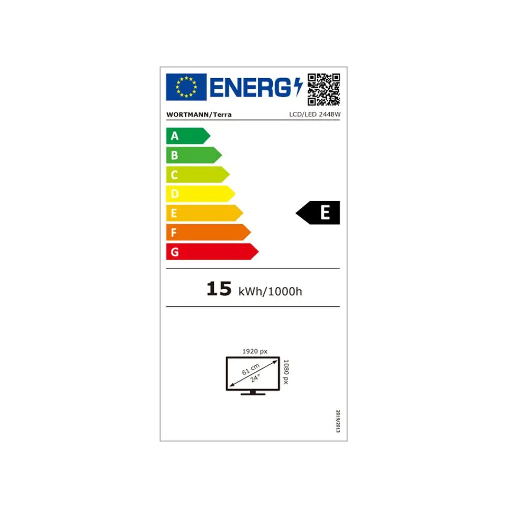 TERRA LCD/LED 2448W PV V4 schwarz HDMI/DP/USB-C/ GREENLINE PLUS, 60,5 cm (23.8"), 1920 x 1080 Pixel, Full HD, LCD, 5 ms, Schwarz 3030261