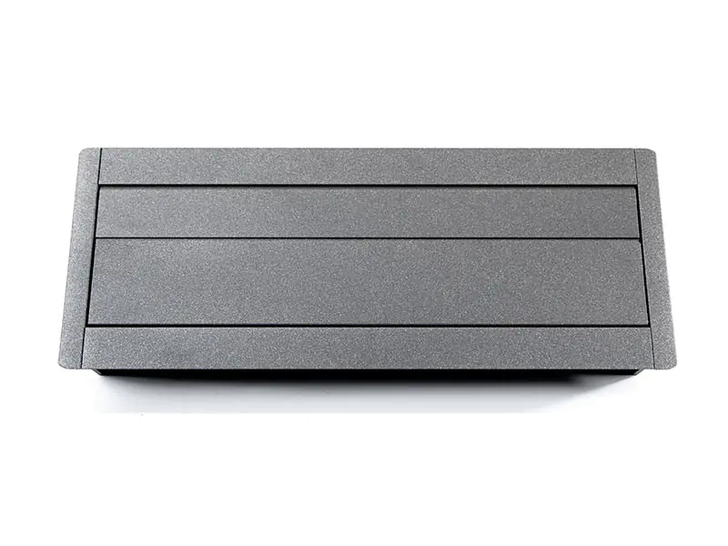 Bachmann CONFERENCE Einbaurahmen, 8-fach, mit Rahmen, Mondsteineisen