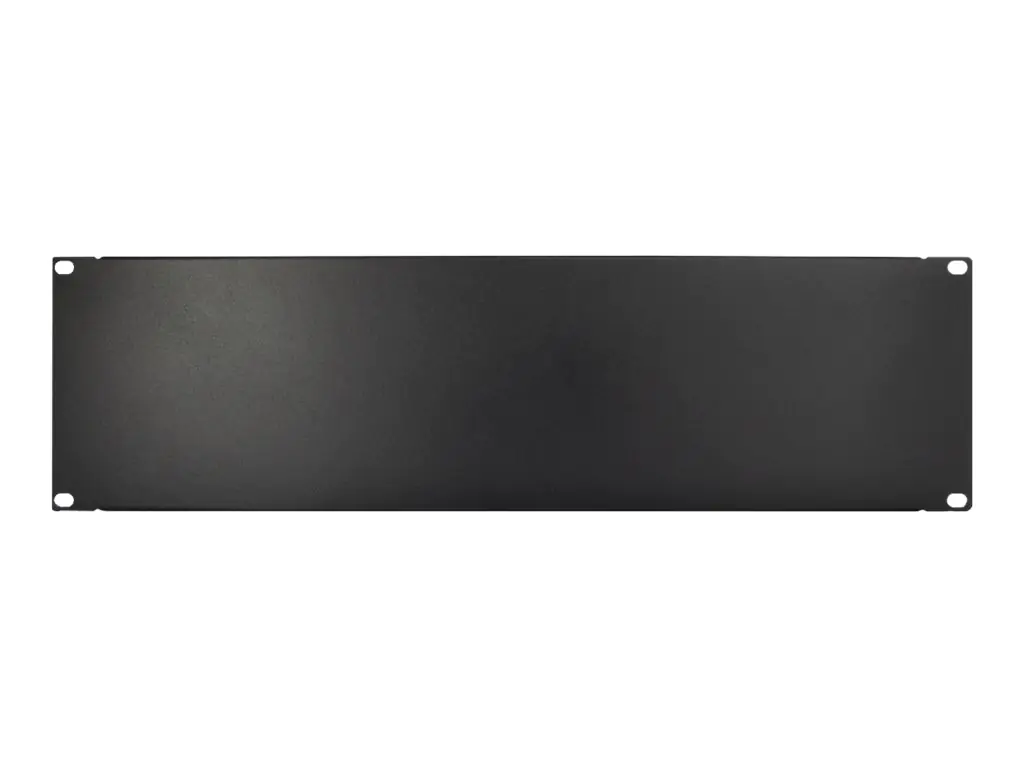 Inter-Tech - Blindplatte - Schwarz, RAL 9005 - 3U - 48.3 cm (19")